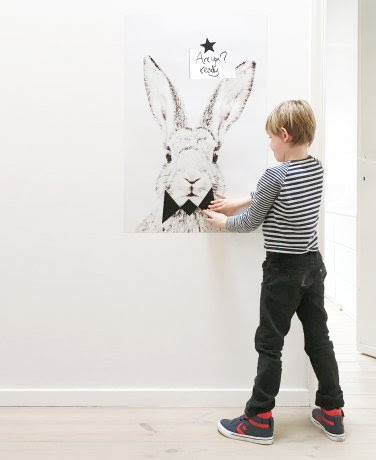 magneetposter konijn zonder frame voorbeeld